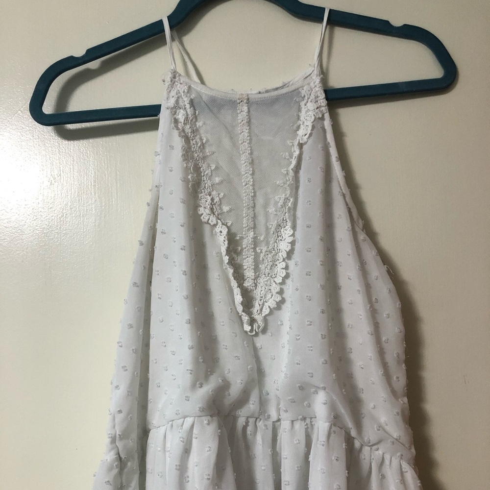 White Lace Halter Top